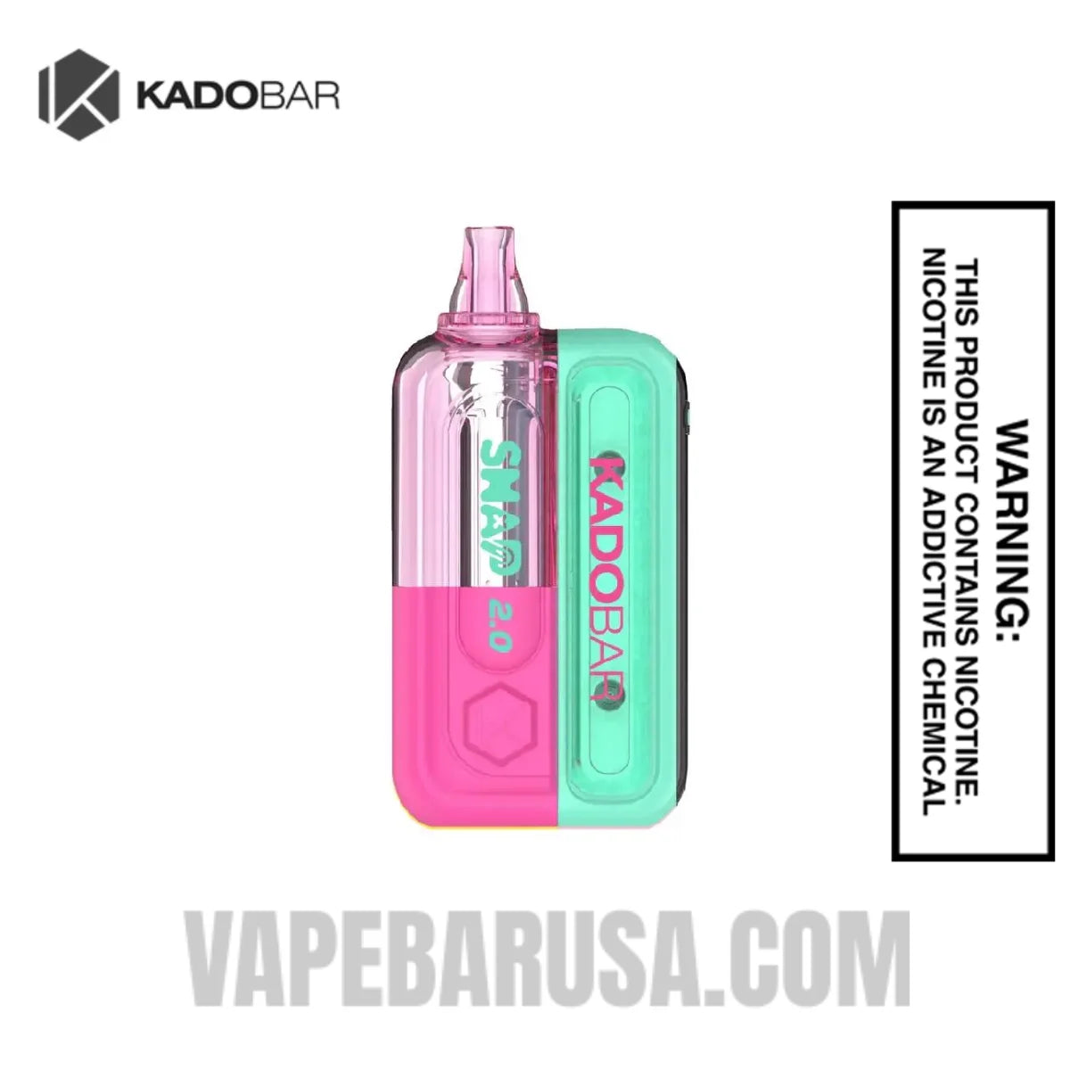 Raspberry Peach Lime Kado Bar Snap 2.0 35K Disposable Vape Kit