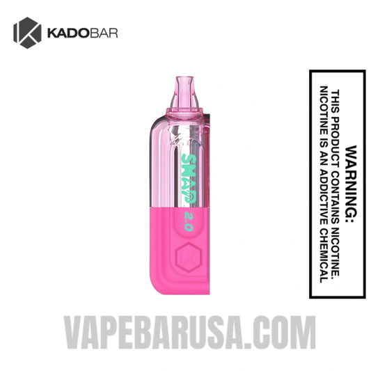 Raspberry Peach Lime Kado Bar Snap 2.0 35K Disposable Vape Pod
