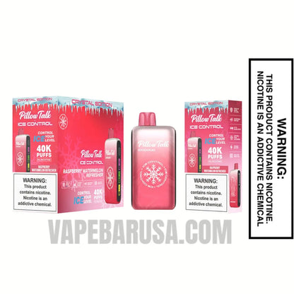 Raspberry Watermelon Refresher Pillow Talk IC40000 Crystal Edition Vape With Bundle Box