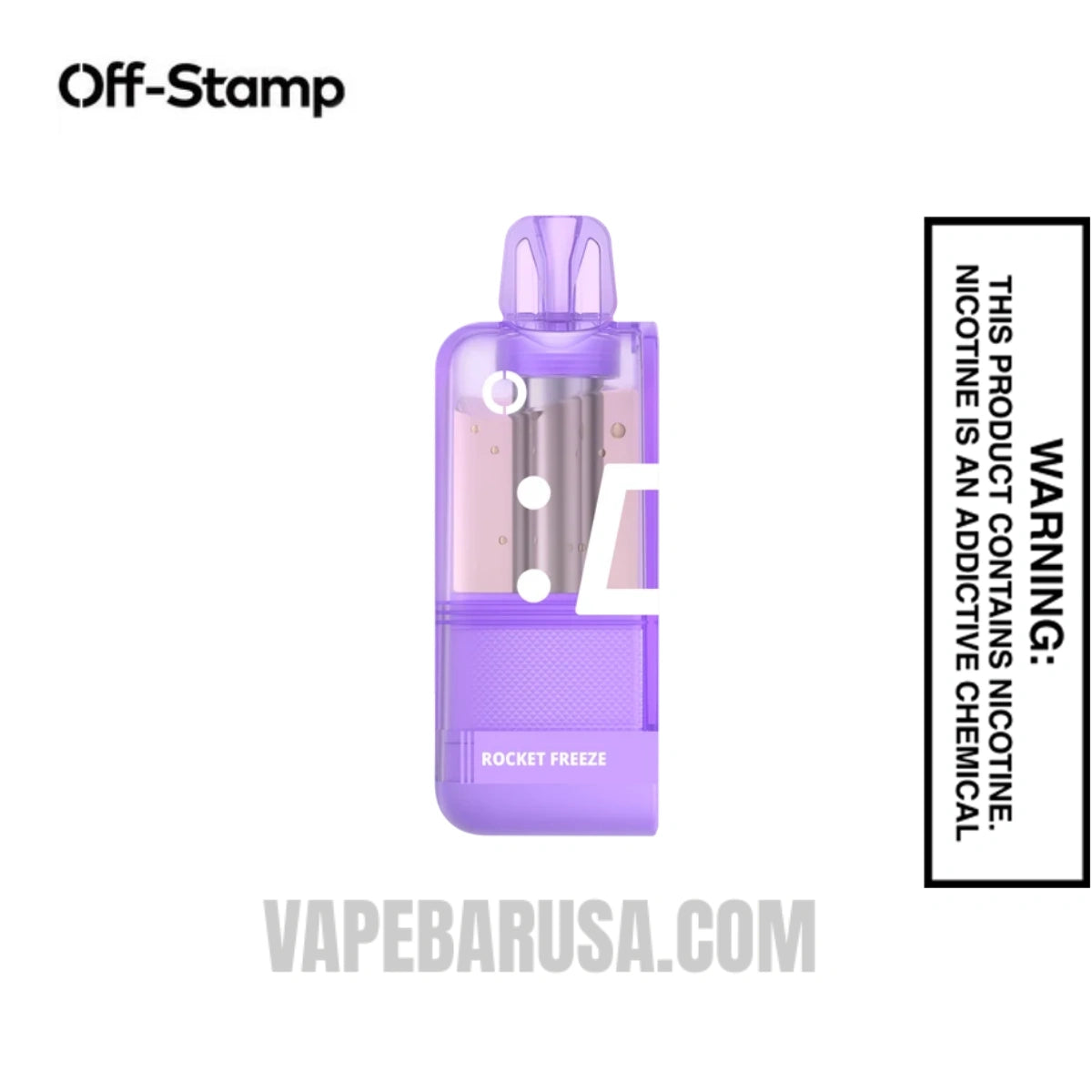 Rocket Freeze Off Stamp X Crystal Cube 35K Disposable Vape Pod