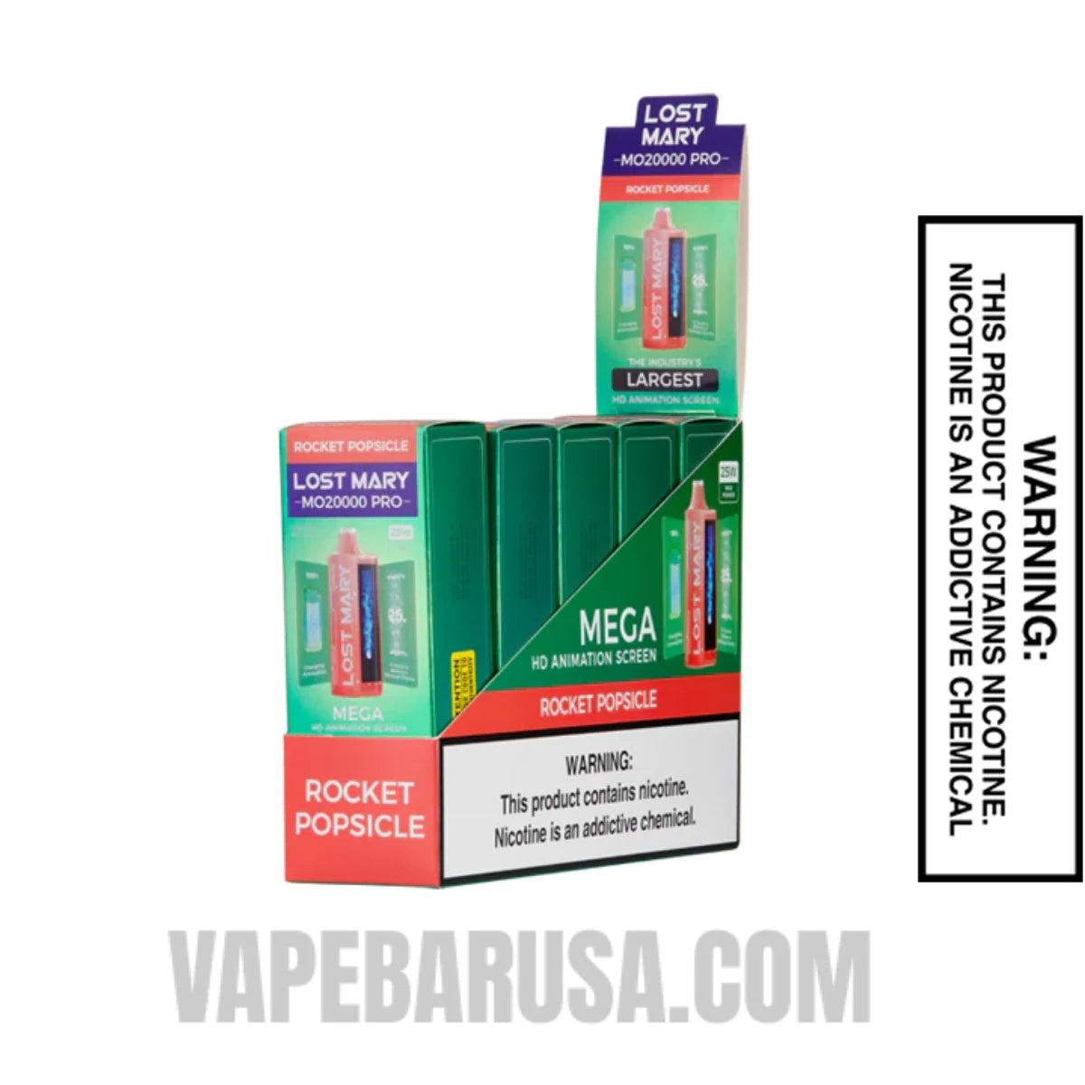 Rocket Pop Lost Mary MO20000 Disposable Vape With bundle Box