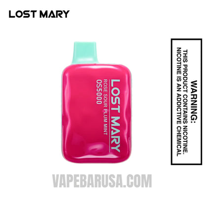 Rose Sour Plum Mint Lost Mary OS5000 Disposable Vape