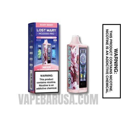 Scary Berry Lost Mary MO20000 PRO SUPER EDITION Vape with Package Box