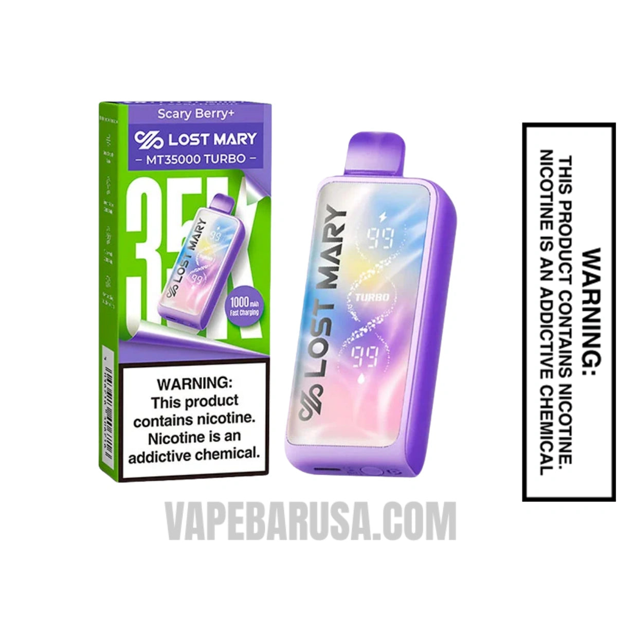 Scary Berry Lost Mary MT35000 Disposable Vape With Package Box