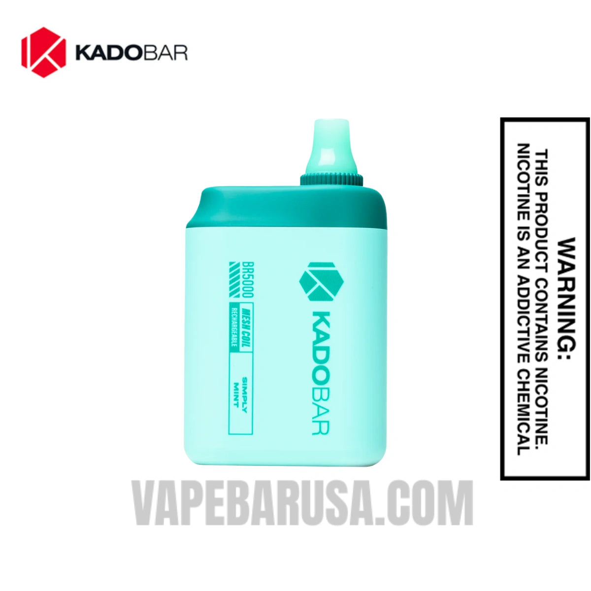 Simply Mint Kado Bar BR5000 Zero Nicotine Disposable Vape