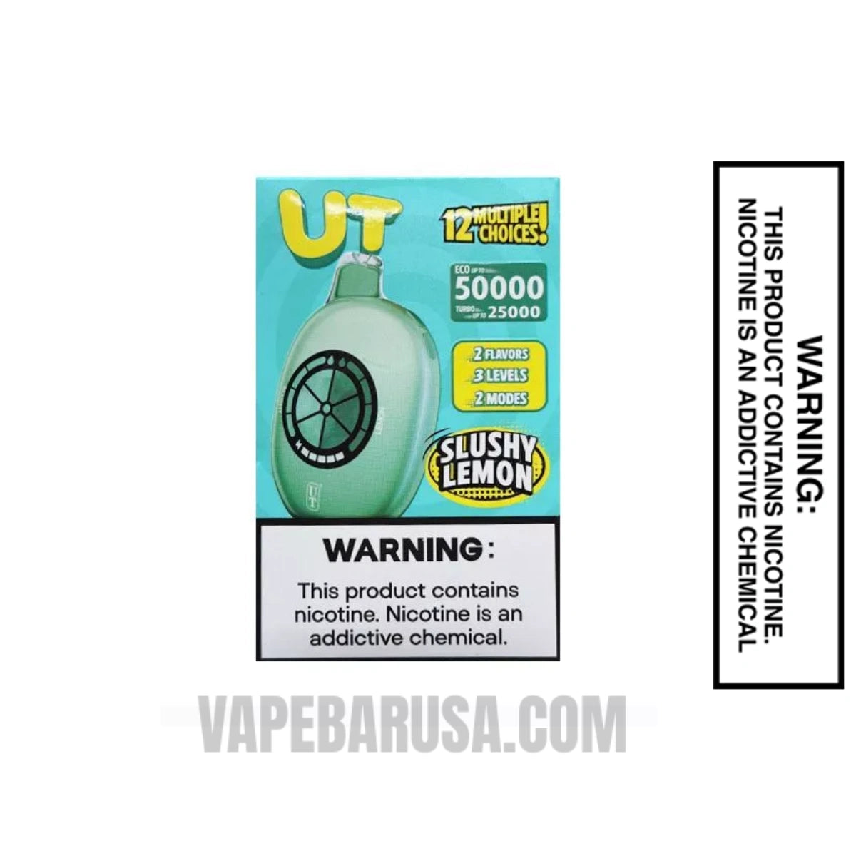 Slushy/Lemon Flum UT Bar 50K Disposable Vape With Package Box