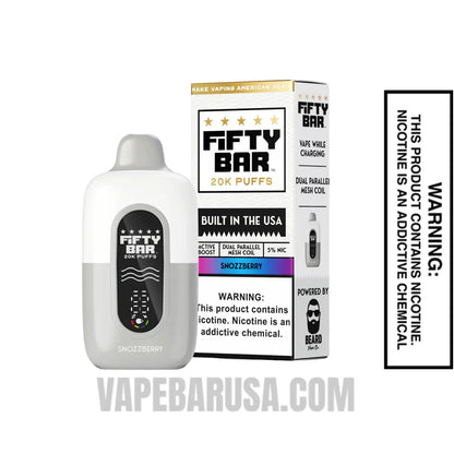 Snozzberry Fifty Bar 20K Disposable Vape With Package Box