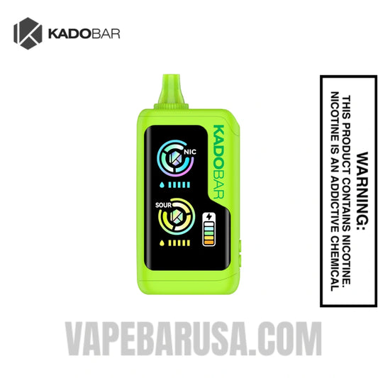 Sour Apple Hard Candy Kado Bar NI40000 Sour-Nic Control Disposable Vape
