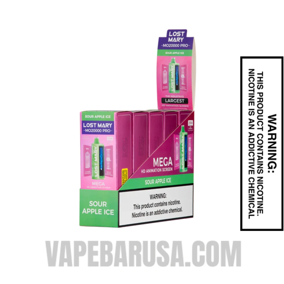 Apple Ice Lost Mary MO20000 PRO Disposable Vape With bundle Pack