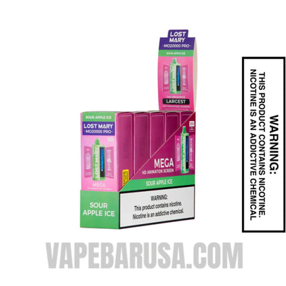Apple Ice Lost Mary MO20000 PRO Disposable Vape With bundle Pack