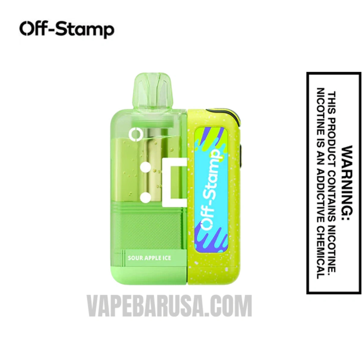 Sour Apple Ice Off Stamp X Crystal Cube 35K Disposable Kit