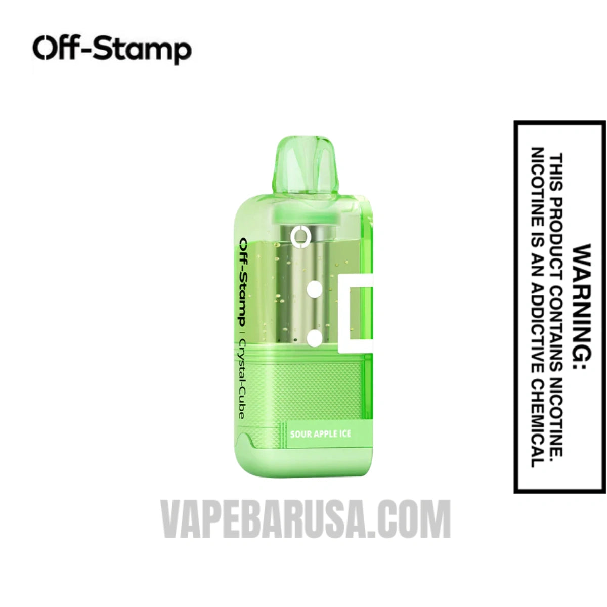 Sour Apple Ice Off Stamp X Cube Crystal Cube 35K Vape Pod