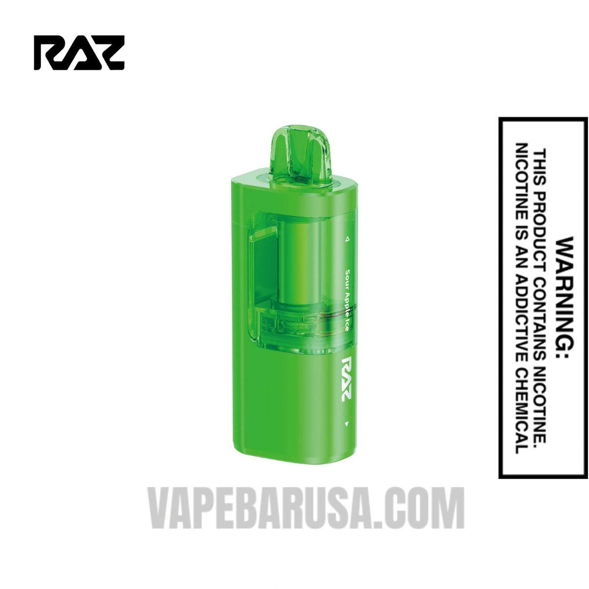 Sour Apple Ice RAZ VUE 50K Disposable Pod