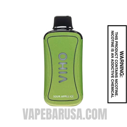 Sour Apple Ice VIHO Supercharge 20000 Puffs Vape