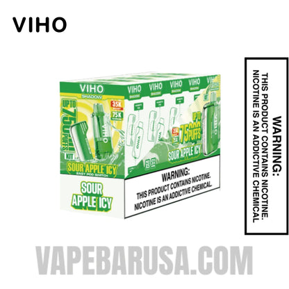 Sour Apple Icy VIHO Shadow 75K Vape Kit With Bundle Pack
