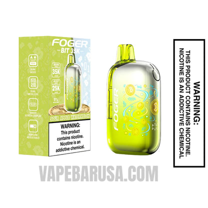Sour Apple Watermelon Foger Bit 35K Disposable Vape With Package  Box