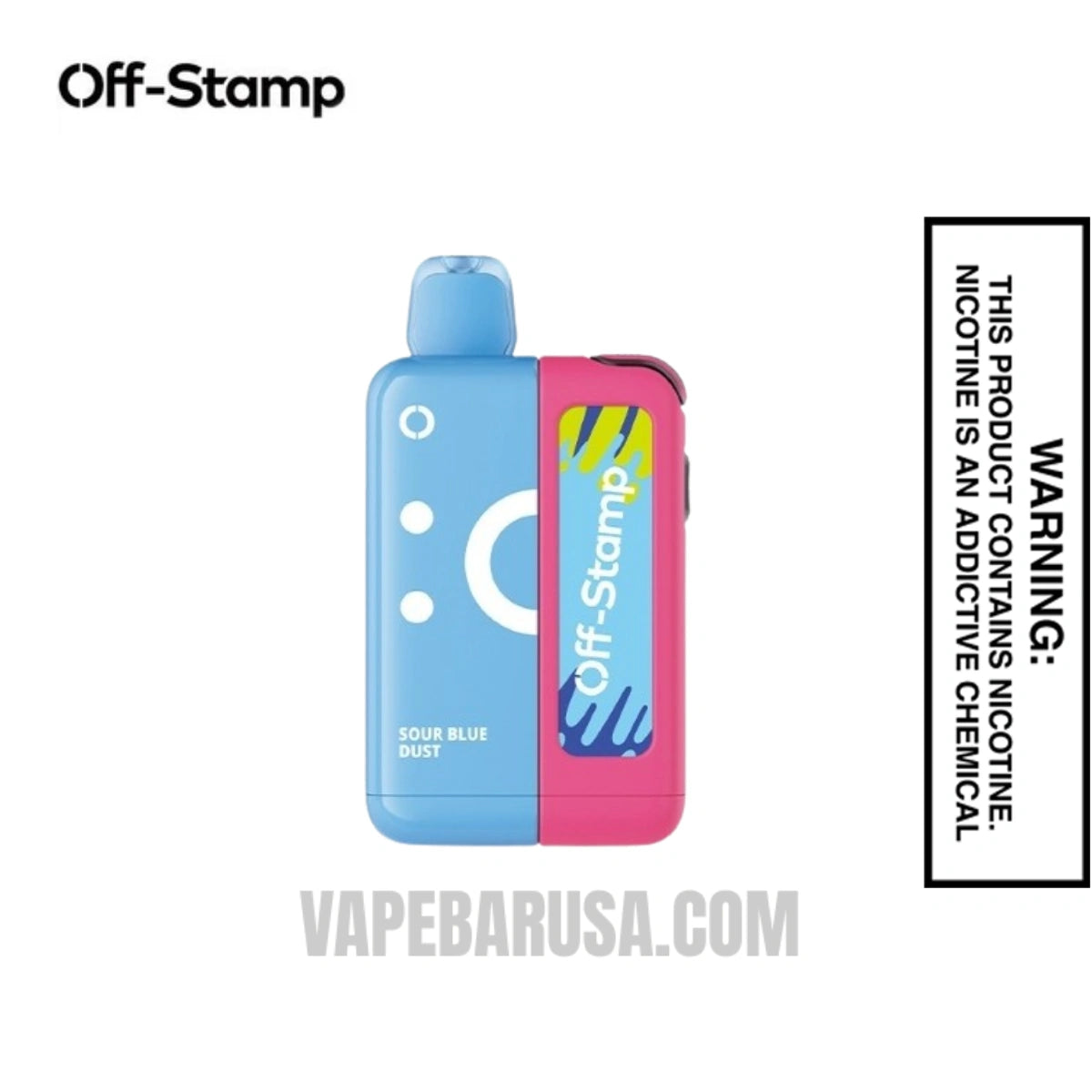 Sour Blue Dust Off Stamp X CUBE 25K Disposable Vape Kit 
