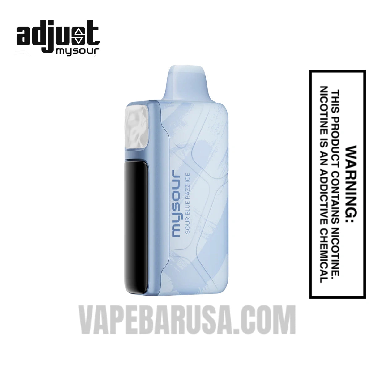 Sour Blue Razz Ice Adjust MySour 40K Disposable Vape 