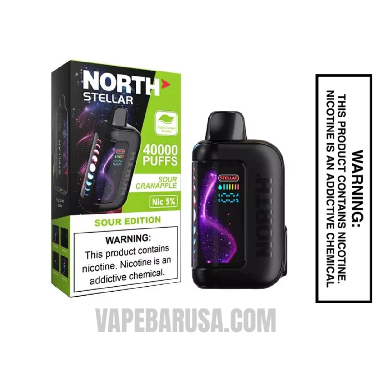 Sour Cranapple North Stellar Dark Moon Edition 40K Vape with Package Box
