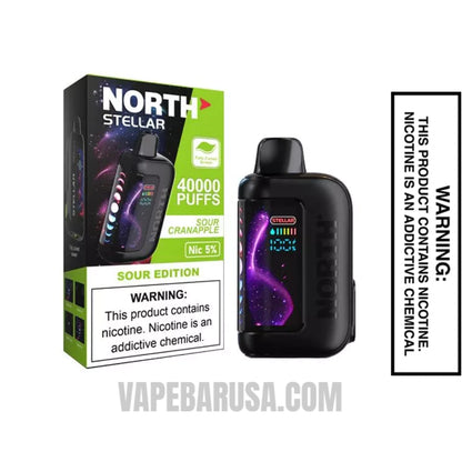 Sour Cranapple North Stellar Dark Moon Edition 40K Vape with Package Box
