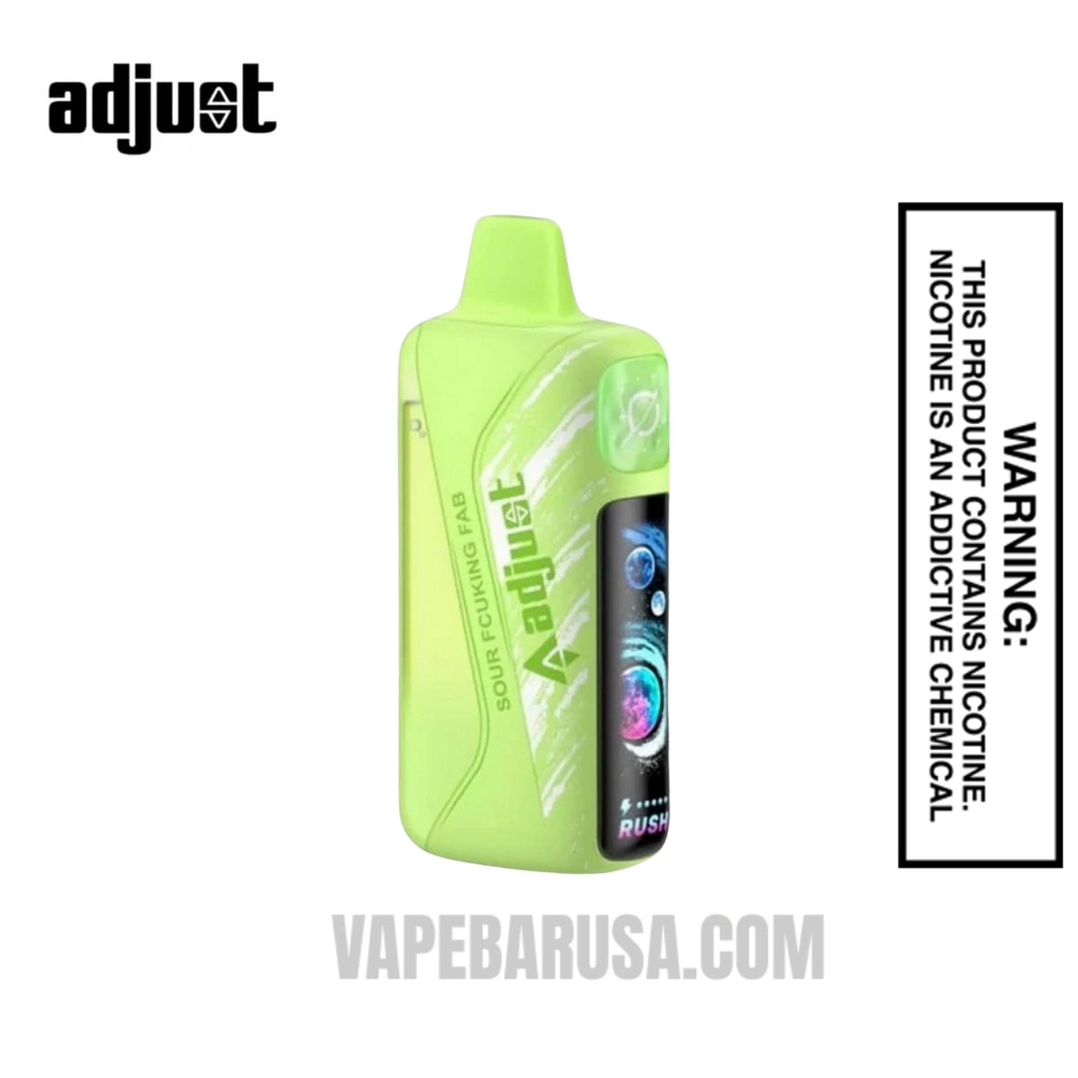 Sour Fcuking Fab Adjust MyRusher 40K Disposable Vape