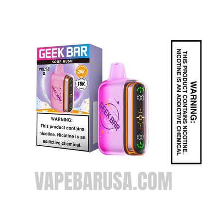 Sour Gush Geek Bar Pulse 2 Disposable Vape With Package Box
