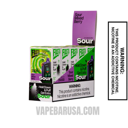 Sour Mixed Berry Fasta Burrst 35000 (Sour Edition) Vape With Bundle Box