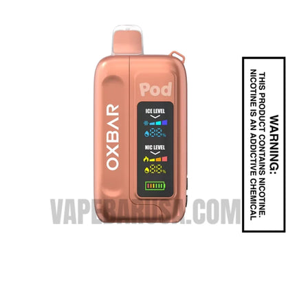 Sour Peachy O's OXBAR Ice-Nic Control Disposable Vape