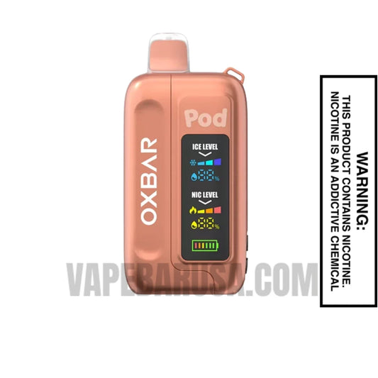 Sour Peachy O's OXBAR Ice-Nic Control Disposable Vape