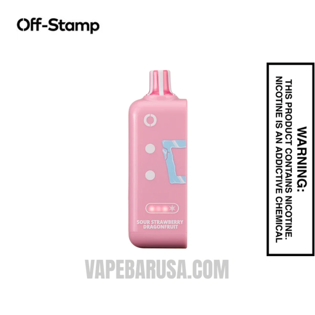 Sour Strawberry Dragonfruit Off Stamp Ice Cube 25K Disposable Pod