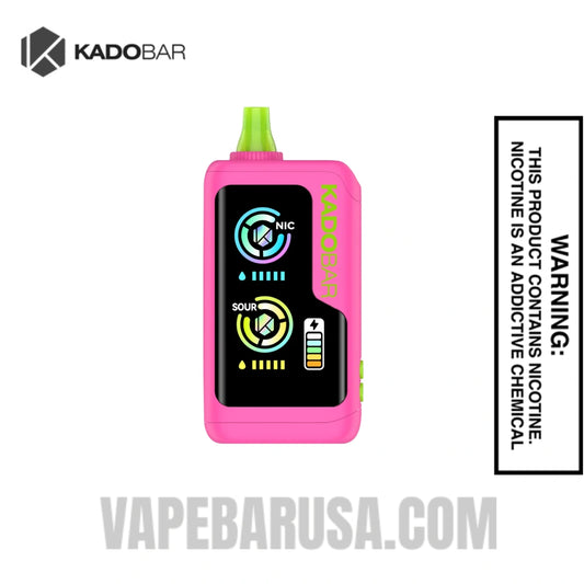 Sour Strawberry Raspberry Kado Bar NI40000 Sour-Nic Control Disposable Vape