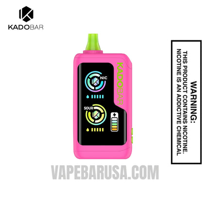 Sour Strawberry Raspberry Kado Bar NI40K Sour-Nic Control Disposable Vape