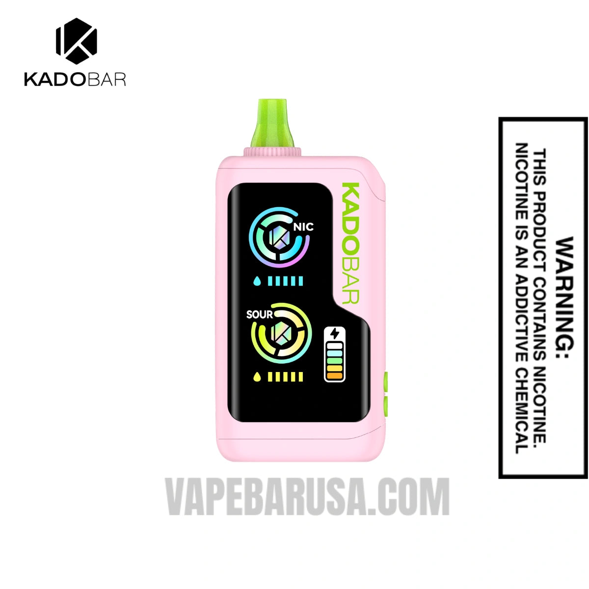 Sour Watermelon Gummies Kado Bar NI40K Sour-Nic Control Disposable Vape
