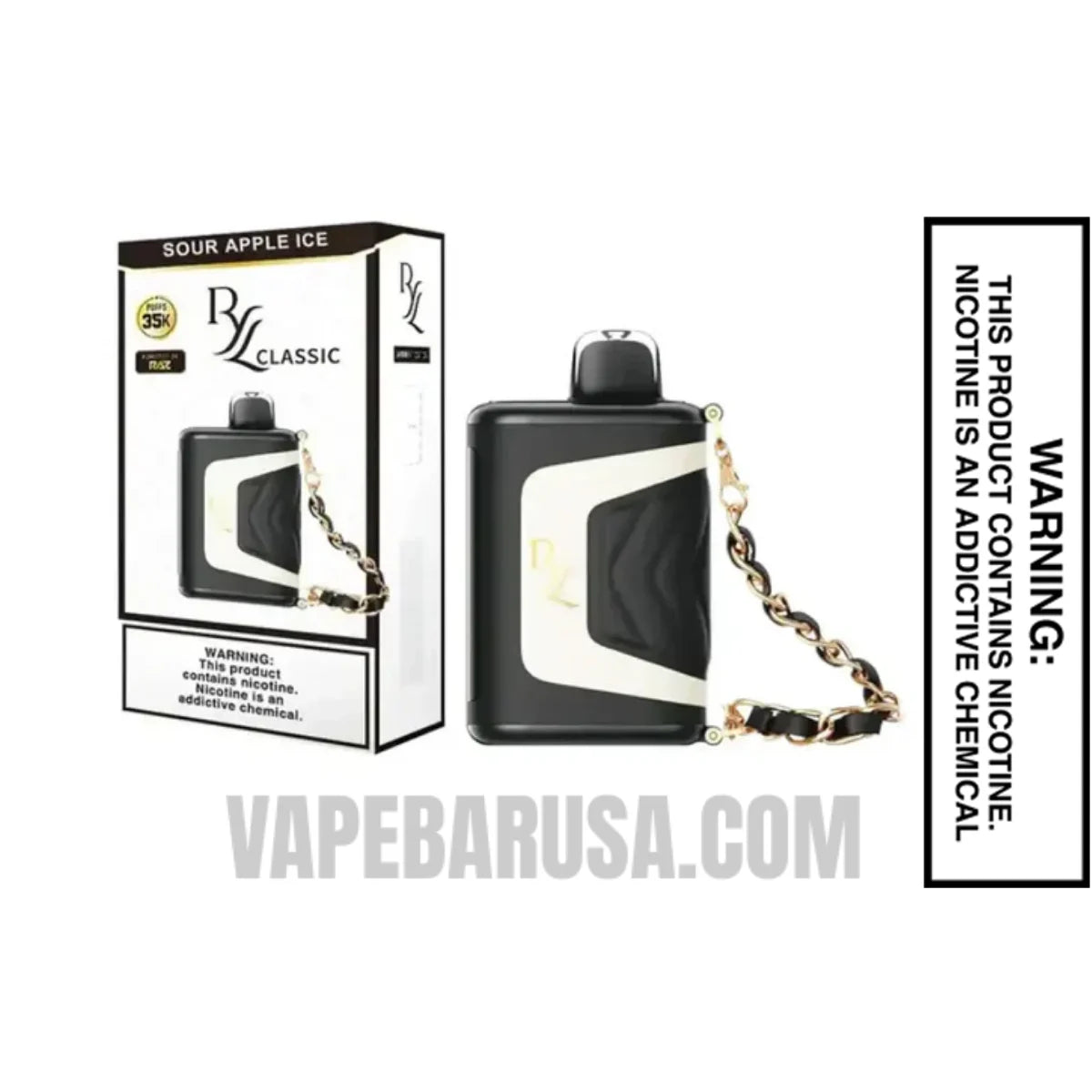 Sour Apple Ice RAZ RYL Disposable Vape With Package Box