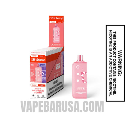 Sour Wildberry Gummy Off Stamp Sweet Cube 25K Disposable Pod With bundle Box 
