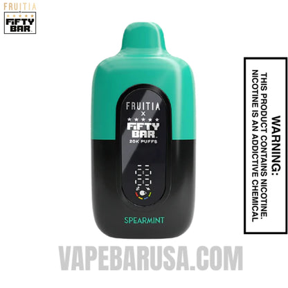 Spearmint Fruitia X Fifty Bar 20K Vape