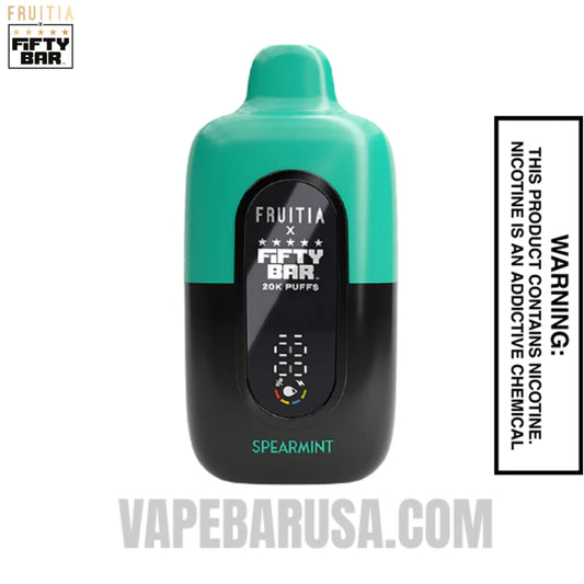 Spearmint Fruitia X Fifty Bar 20K Vape