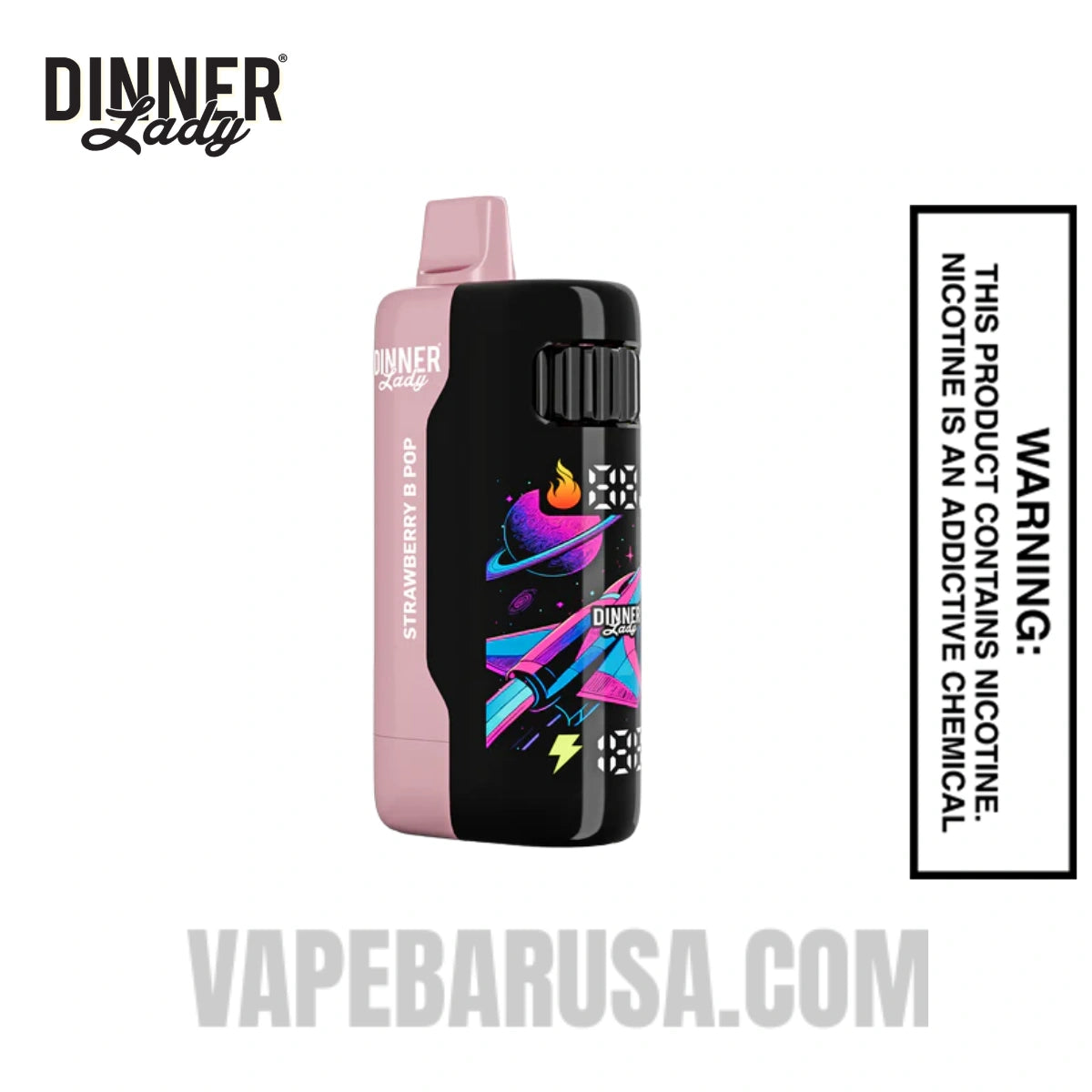 Strawberry B Pop Dinner Lady Galax 60K Disposable Vape