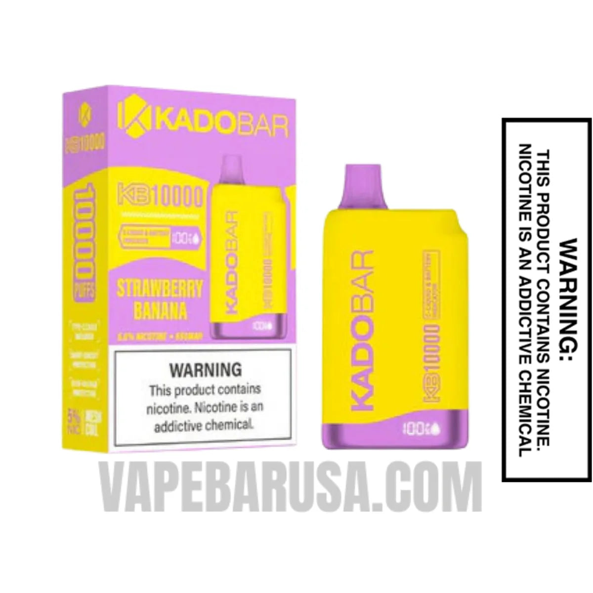 Strawberry Banana Kado Bar KB10000 Disposable Vape