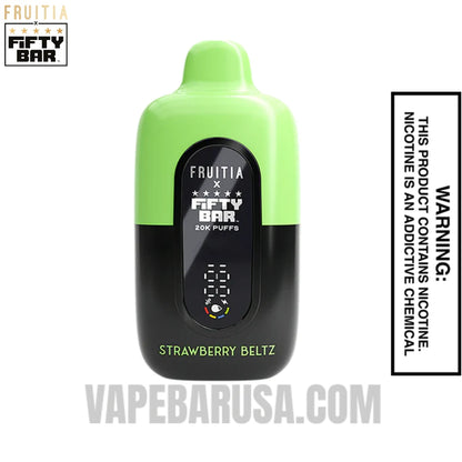 Strawberry Beltz Fruitia X Fifty Bar 20K Vape