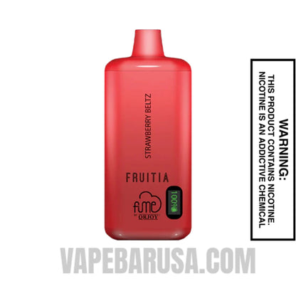 Strawberry Beltz Fruitia X Fume Disposable Vape 8000 Puffs
