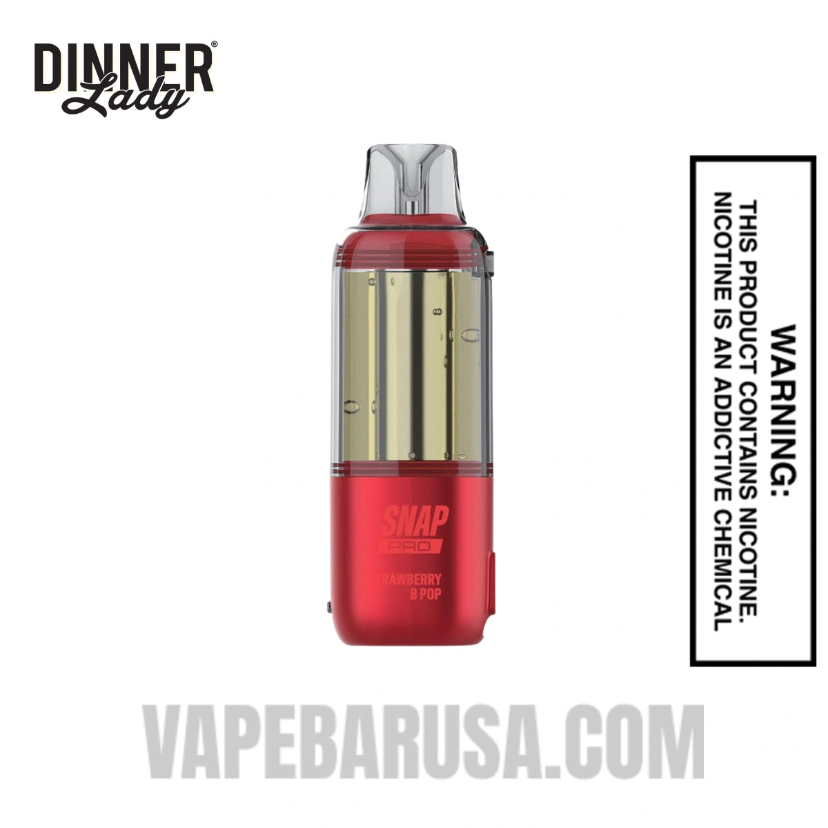 Strawberry B Pop Dinner Lady Snap Pro Intense 35K Pre-filled Replacement Pod
