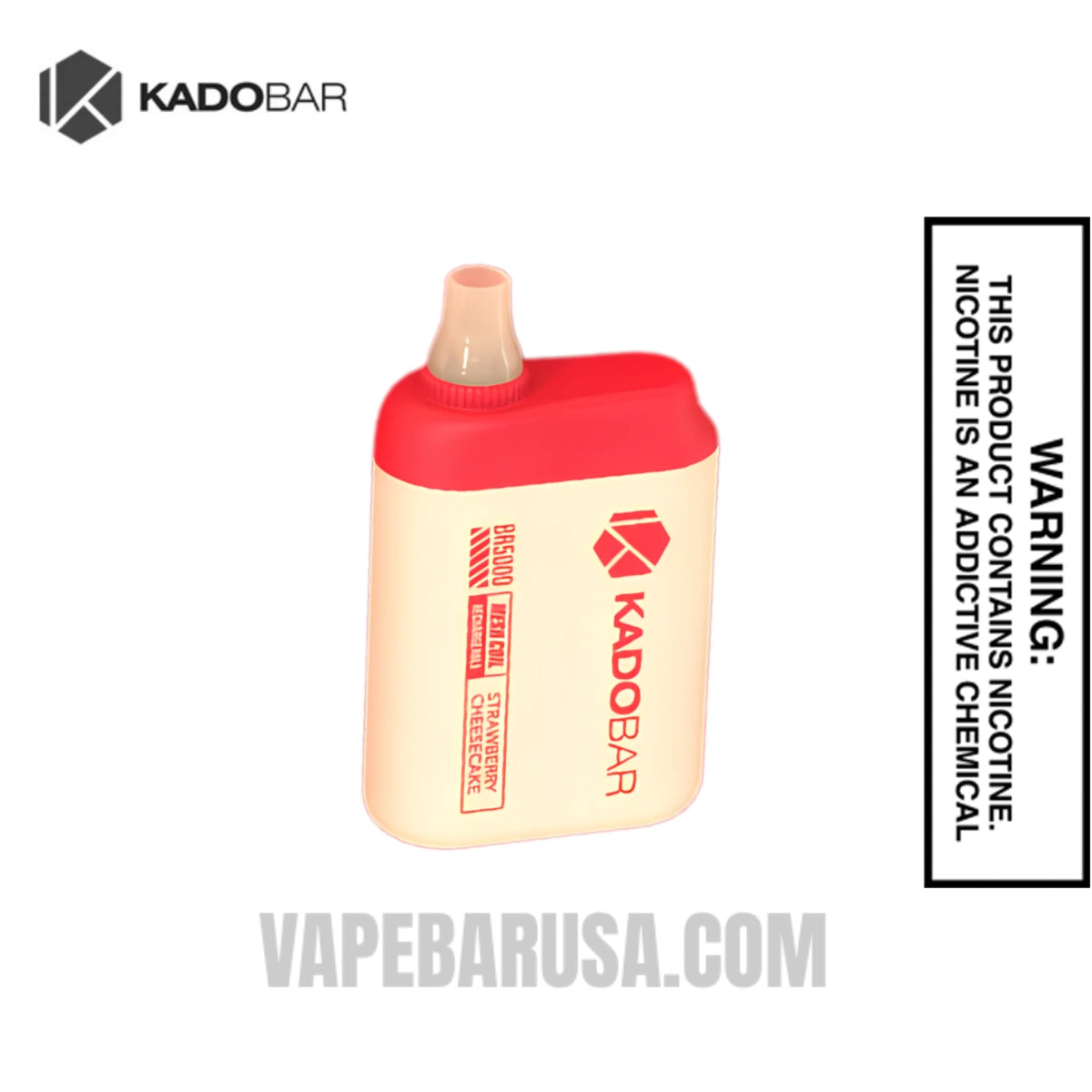 Strawberry Cheesecake Kado Bar Hexabar 5000 Disposable Vape
