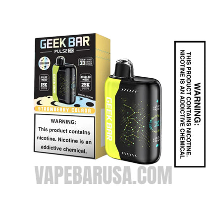 Strawberry Colada Geek Bar Pulse X Disposable Vape With Package Box