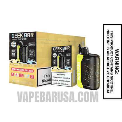 Strawberry Colada Geek Bar Pulse X Disposable Vape with Bundle Pack
