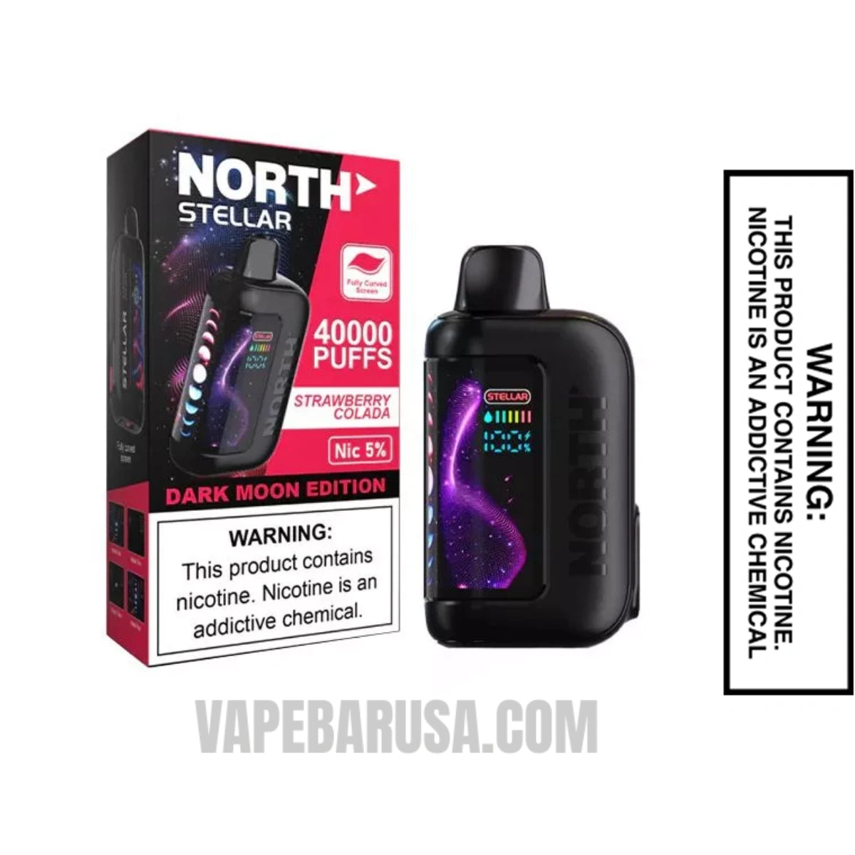 Strawberry Colada North Stellar Dark Moon Edition 40K Vape with Package Box