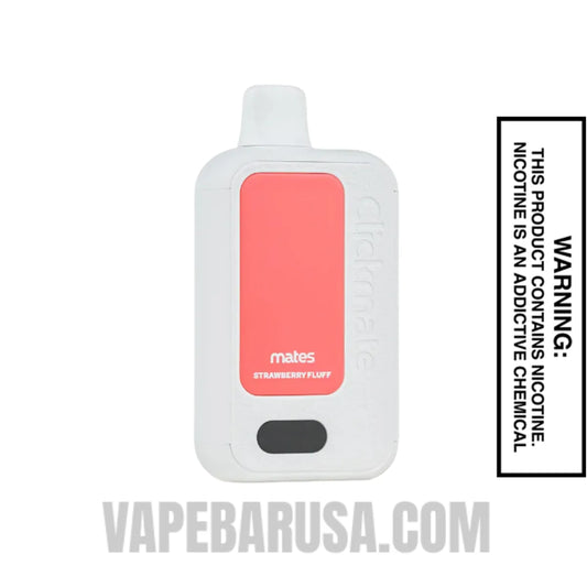 Strawberry Fluff 7 Daze Clickmate Vape 15000 Puffs