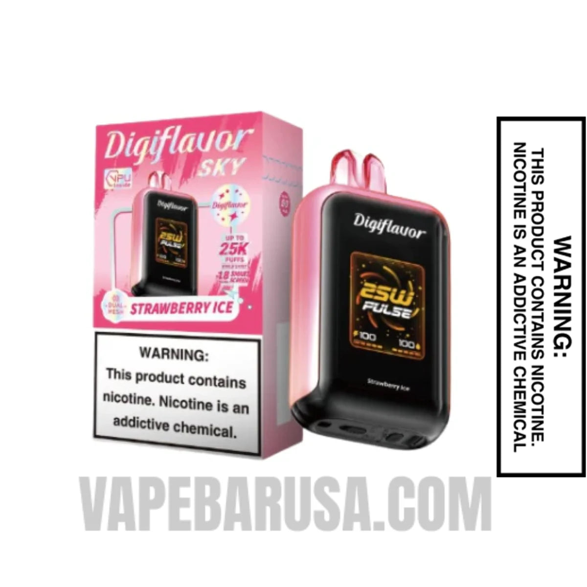 Strawberry Ice Digiflavor Sky 25K Vape With Package Box
