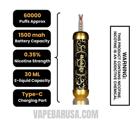 Strawberry Ice OLIT Hookalit Pro 60K Disposable Vape Specifications