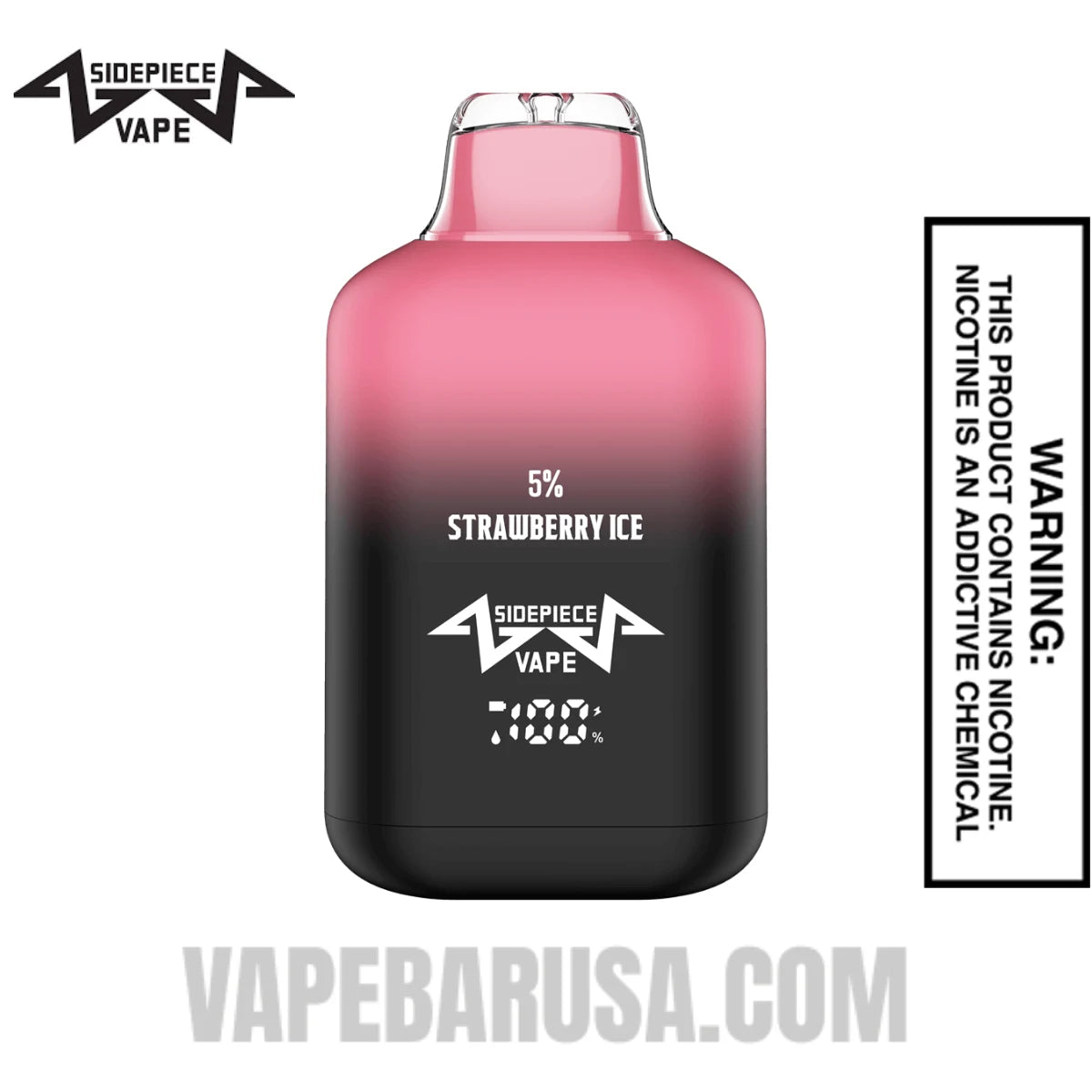 Strawberry Ice Sidepiece SP8000 Disposable Vape